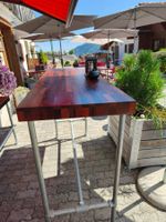3 Hochtisch - MassivHolz - Industrielook