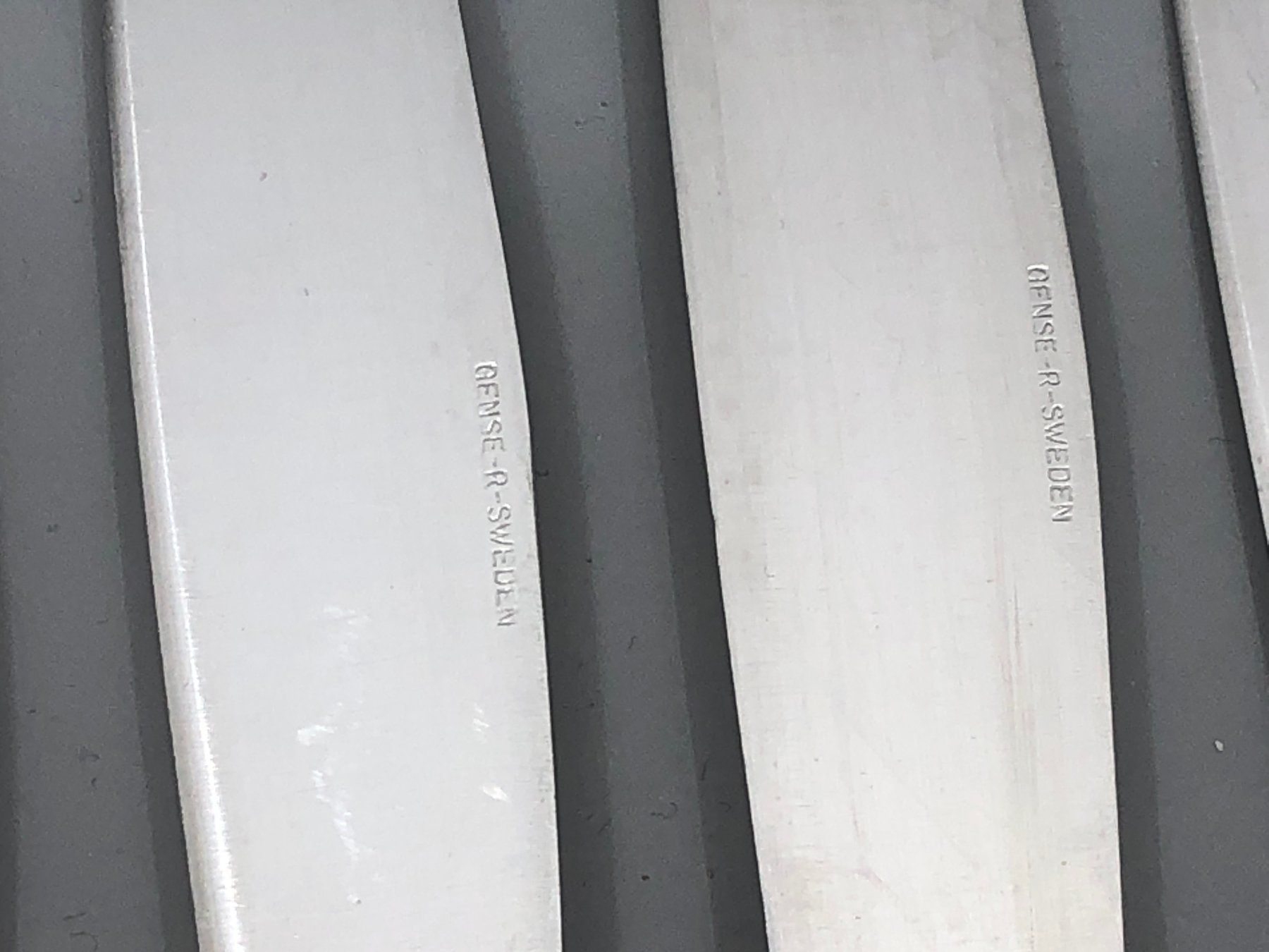 Posate: 6 Tafelmesser versilbert Skandinavisches Design – Usato da Basel venduto da Tiabeanie 4