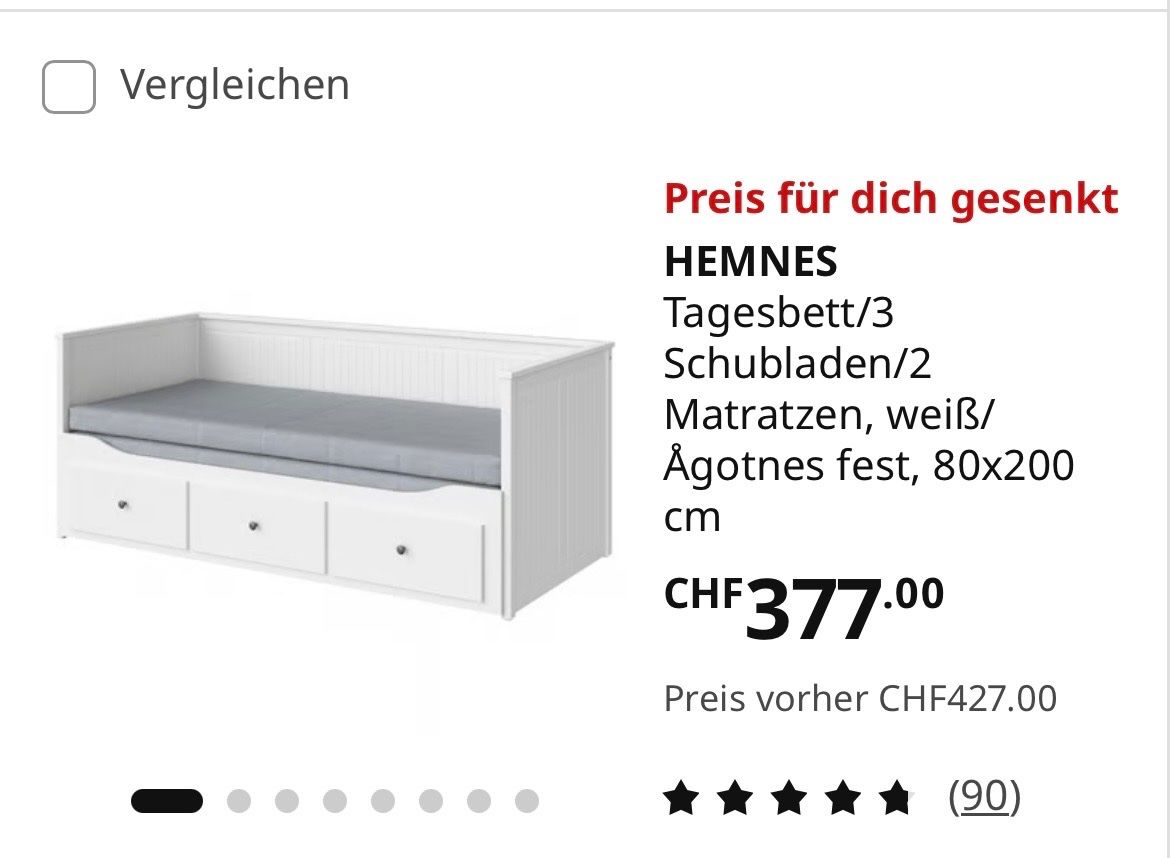 Ikea Divani: IKEA Hemnes in weiss – Usato da Schindellegi venduto da SandraCH67