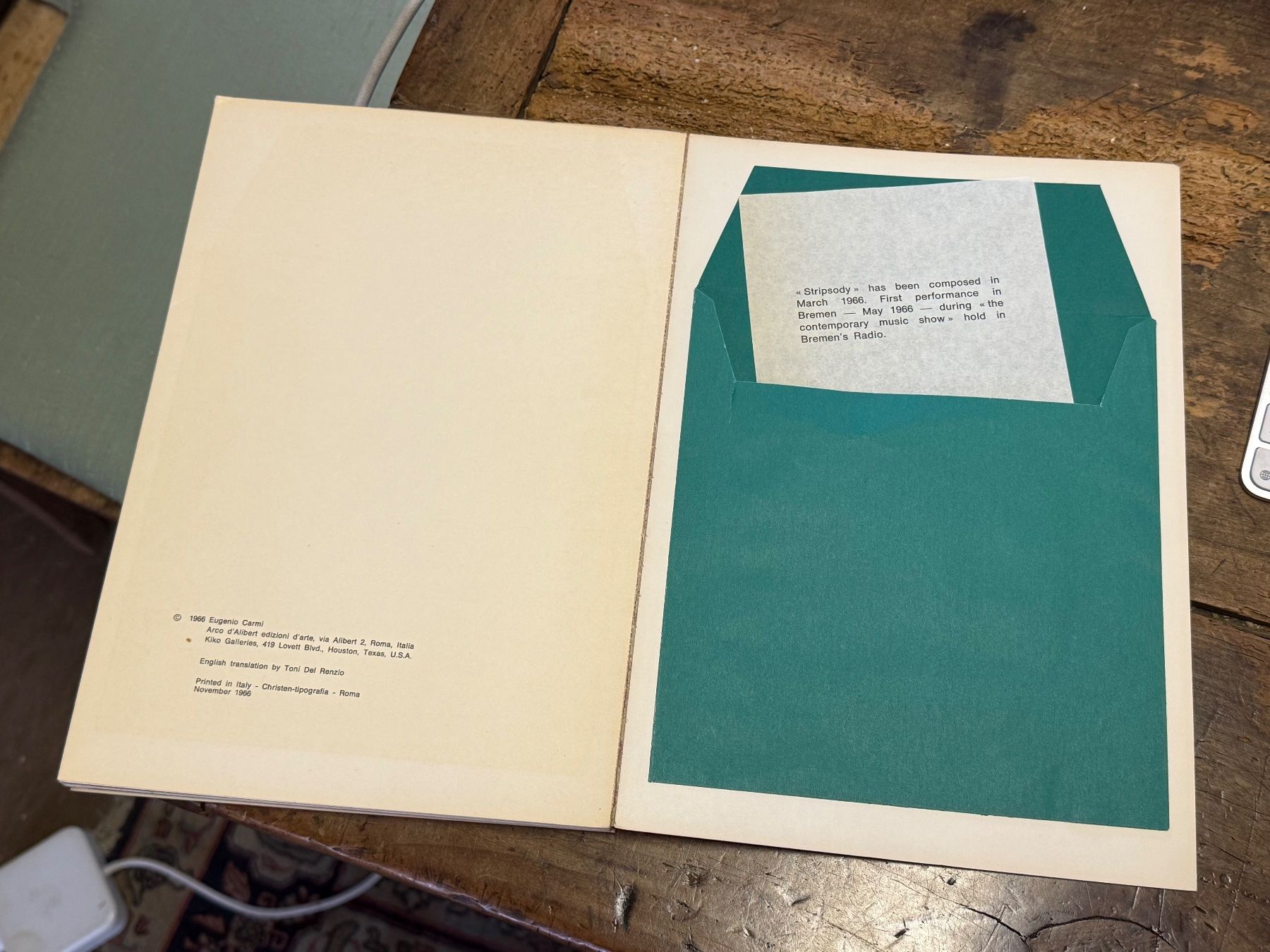 Libri: Eugenio CARMI stripsody signiert – Usato da Bern venduto da Jwpm66 7