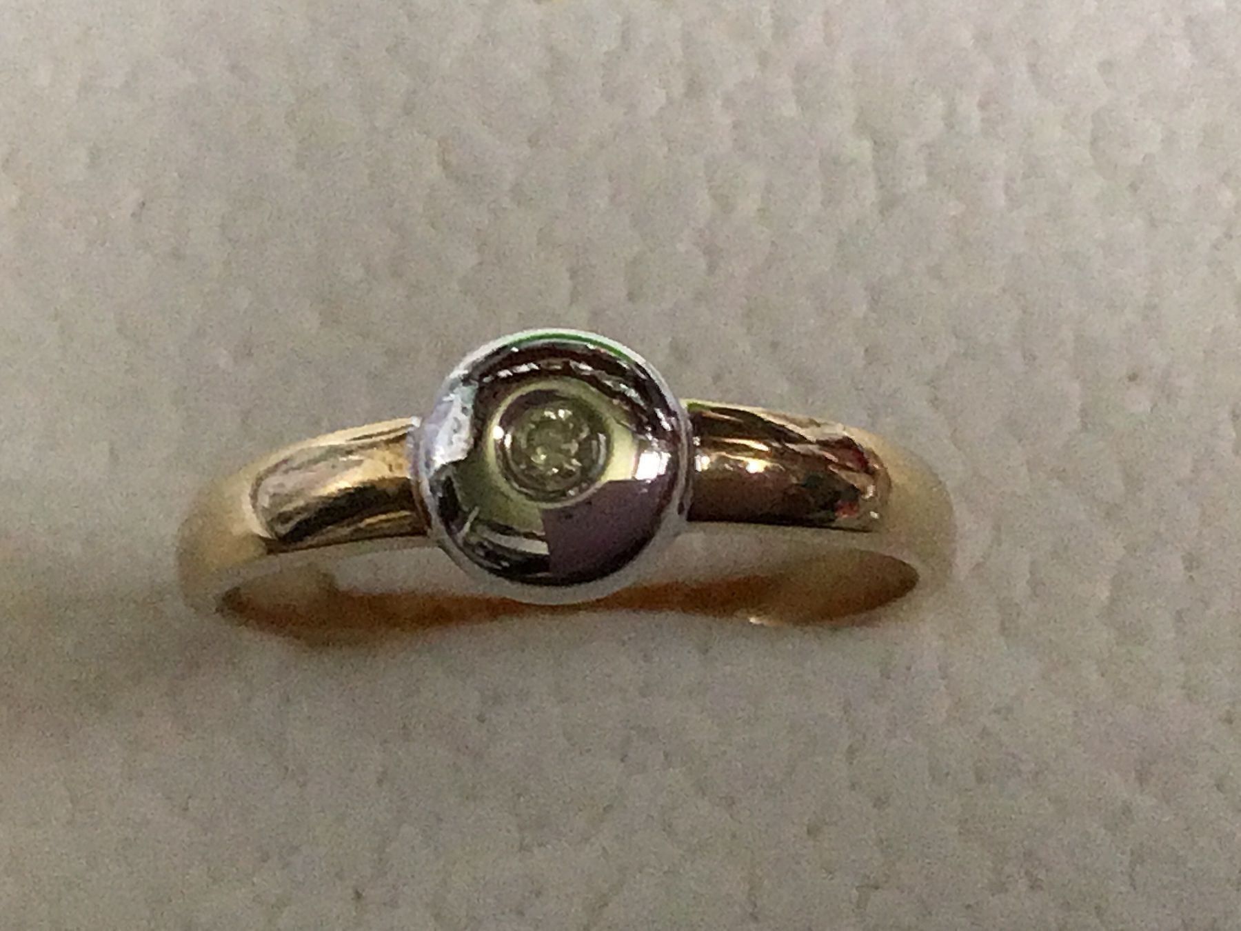 Anelli: Massives  Diamant Solitaire Set – Usato da St. Gallen venduto da Goldlilly