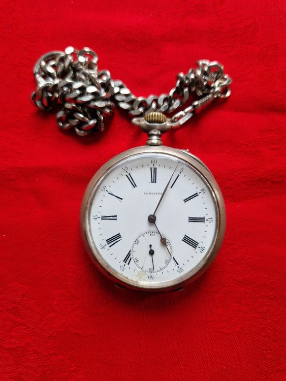 Montre De Poche Ancienne Favor En Argent - Années 1900, Couvercle à Ressort, Style Exploitation Minière