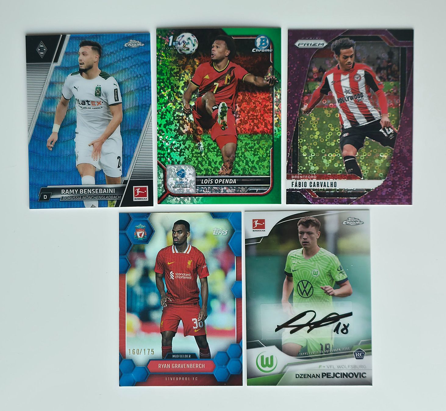 Topps Carte collezionabili: Topps Chrome + Panini bundle - 1 autograph and 4 Numbered – Nuovo (secondo la descrizione) da Onex venduto da msan.cards