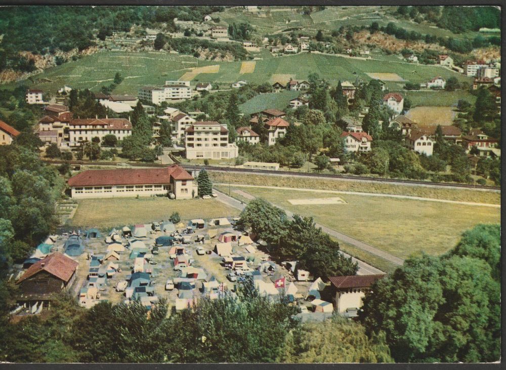 BE AK LA NEUVEVILLE, Camping, Fliegeraufnahme, 1971 Kaufen auf Ricardo