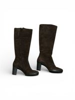 Triver Flight Damen Braune Wildleder High Heel Stiefel 36