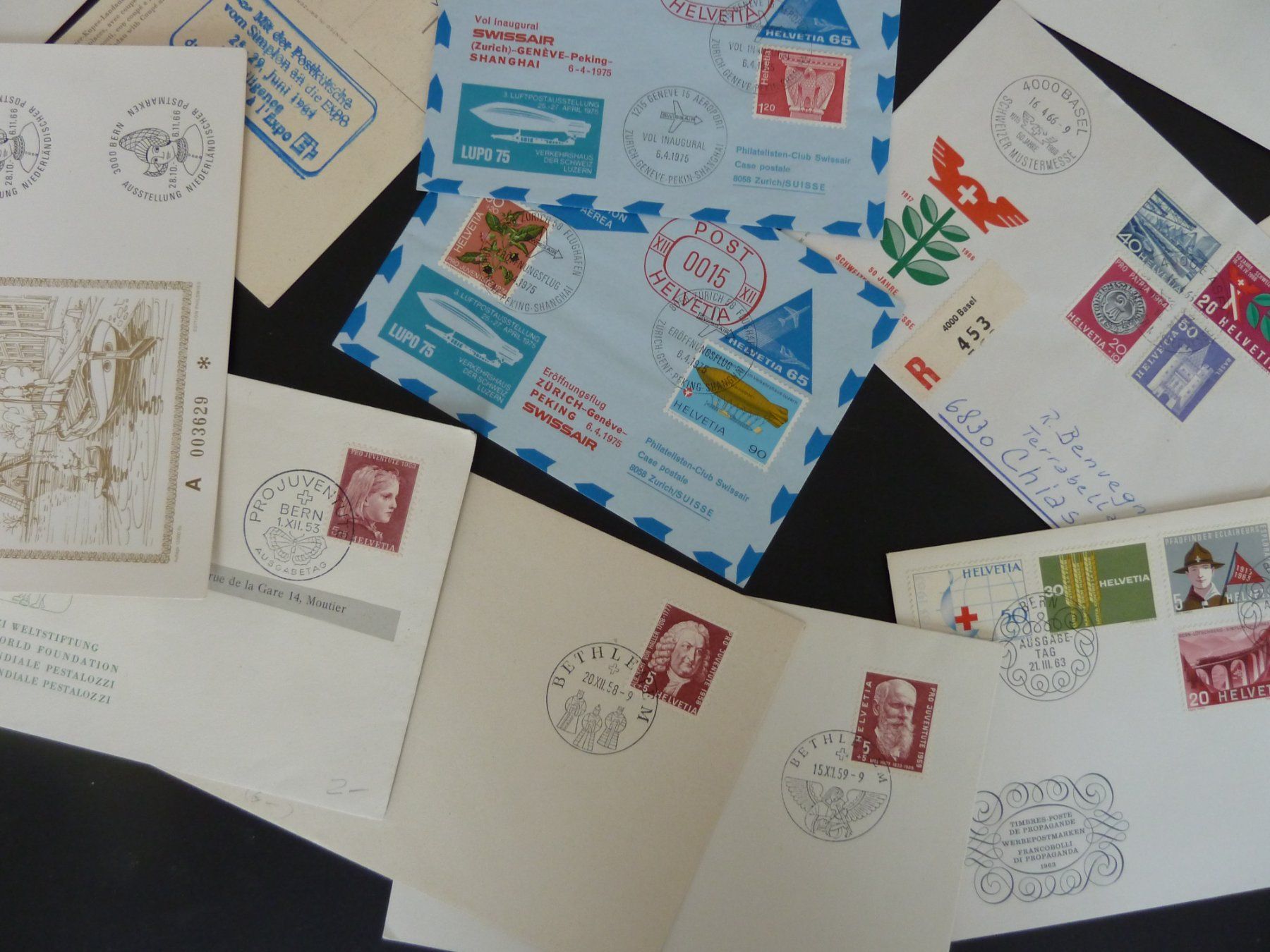 Tutti i francobolli: Lot lettres CH (3909) – Usato da Onex venduto da BANGON80 4