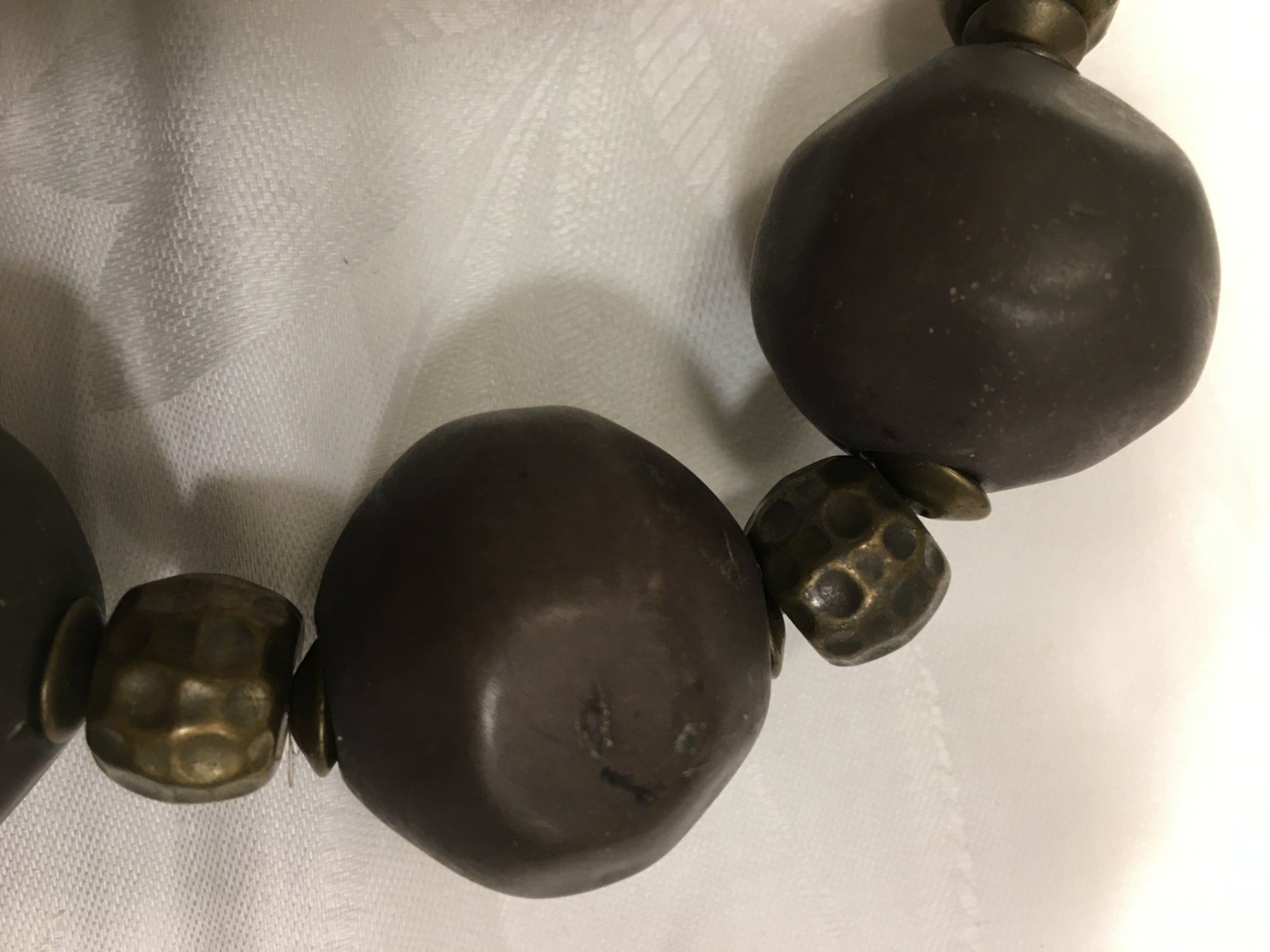 Catenine: Braune Statement Kette mit Antik Details – Usato da Heerbrugg venduto da dwfg 7