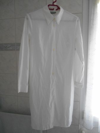 Weisse Longbluse Gr. 40
