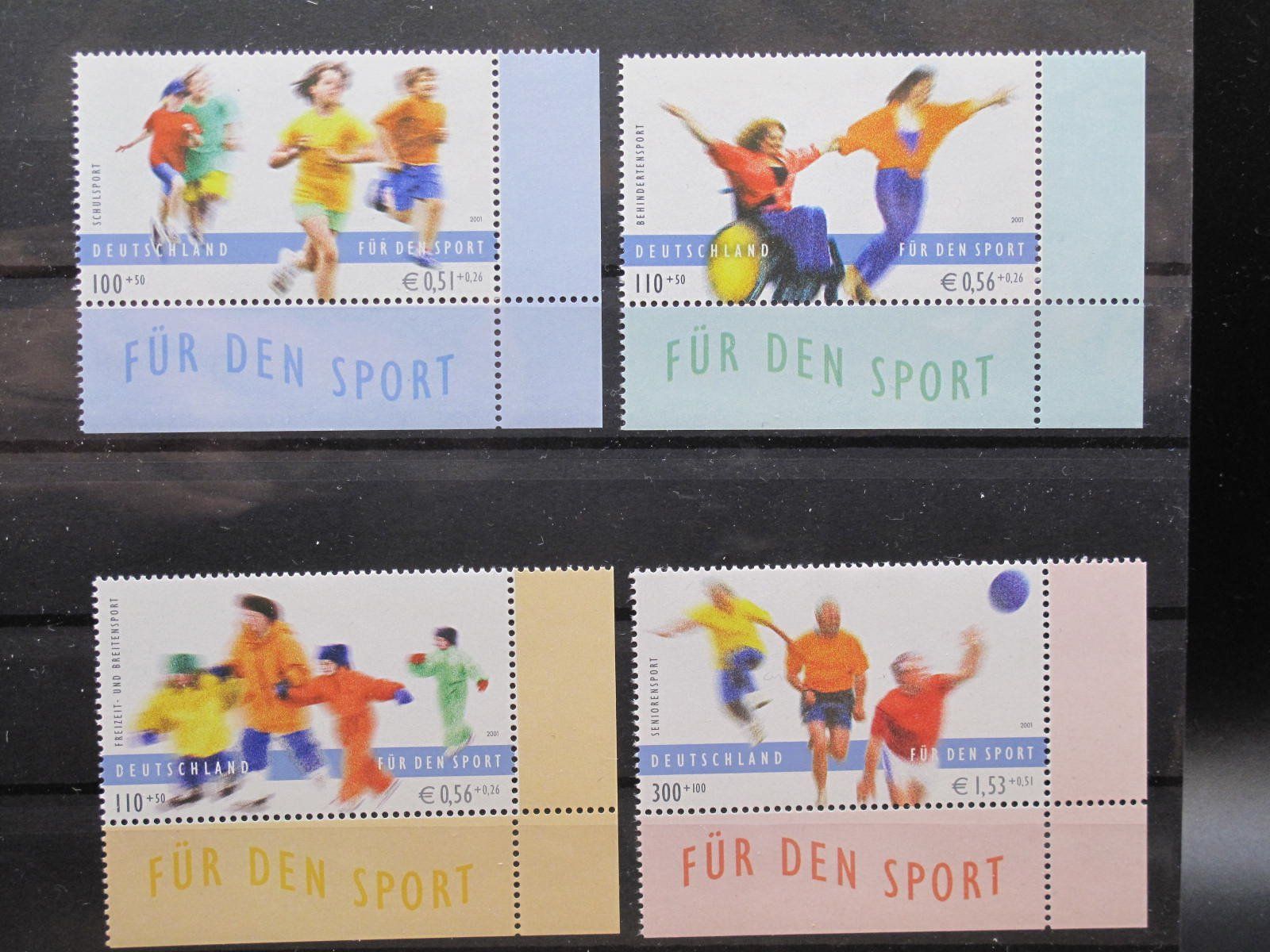 Alle Briefmarken: BRD 2001 Sporthilfe ** – Gebraucht aus Wil SG von fva01