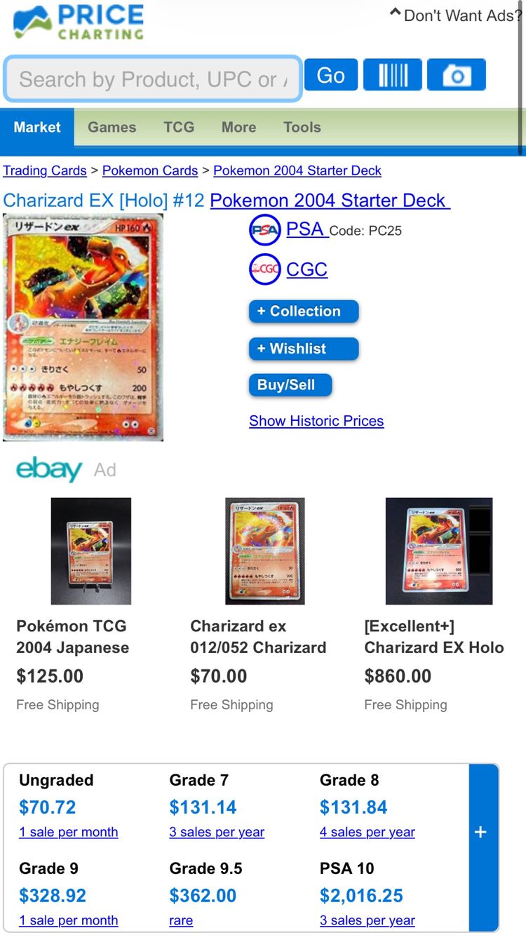 Pokémon Carte collezionabili: Charizard EX 012/052 - SG A - AUTHENTIC - JP – Nuovo (secondo la descrizione) da Chêne-Bougeries venduto da Carte-Sauvage 3