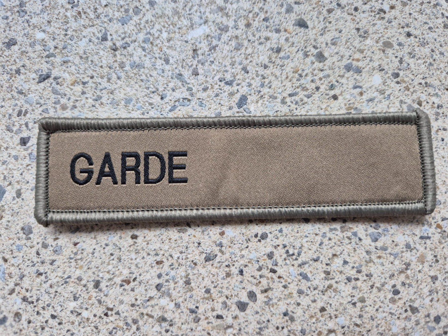 Schweizer Armee Placchette & Badge: *** Namensschild Garde mit klett *** – Nuovo e nell'imballaggio originale da Riedholz venduto da fr_sIruP