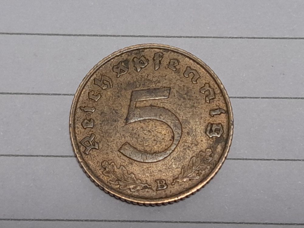 5 Reichspfennig 1939 Deutschland (Drittes Reich)(1933 -1945) | Kaufen ...