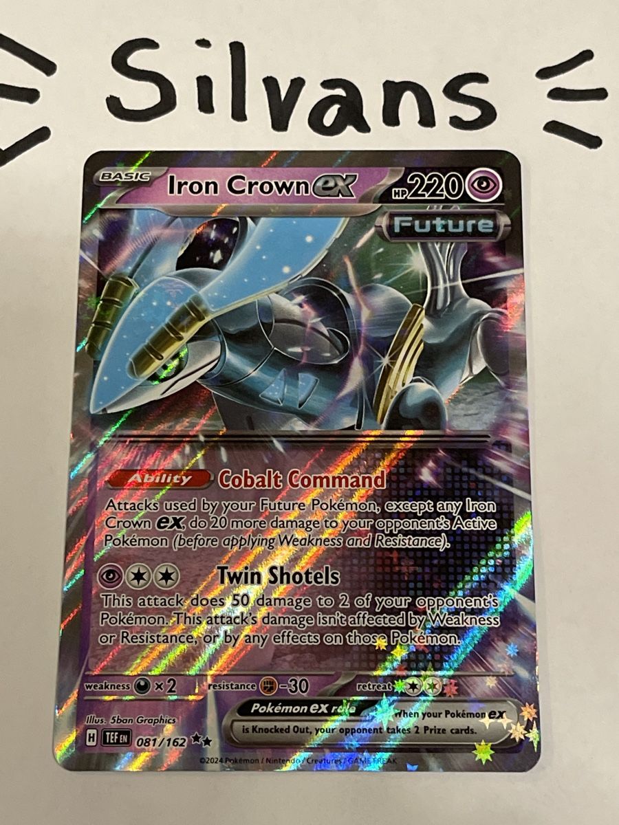 Pokémon Carte collezionabili: Iron Crown ex 081/162 Temporal Forces Englisch – Nuovo (secondo la descrizione) da Wil SG venduto da Silvans