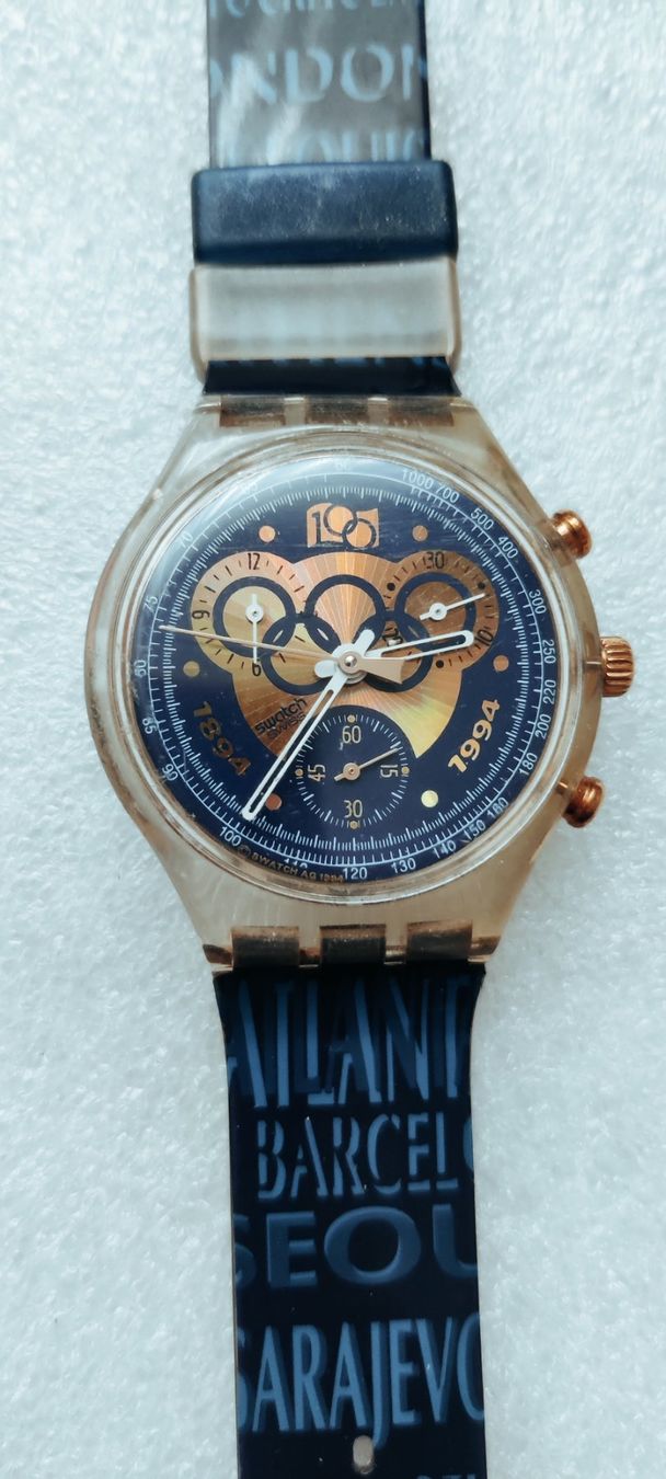 Swatch Uhren: Swatch Remember Sarajevo 1994 Olympiade – Gebraucht aus Zürich von sendbad