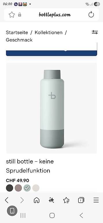 Trinkflaschen & Thermosflaschen: Bottleplusflasche Mint – Gebraucht aus Allschwil von Venija01