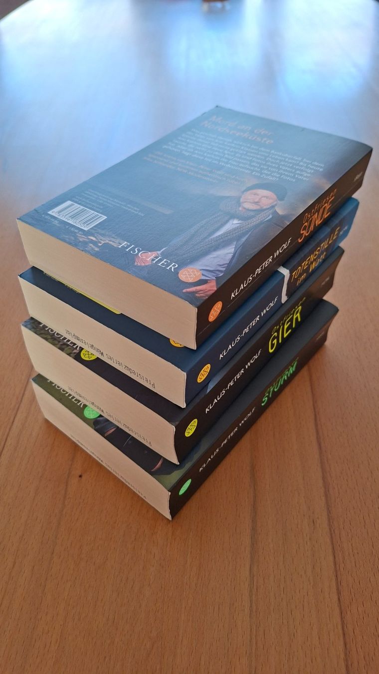 Libri: Klaus-Peter Wolf - 4 Kriminalromane – Usato da Oberentfelden venduto da Affra01 6