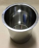 LOT DE 4 BECHERS EN INOX - Capacité 1'600 ml, neufs *