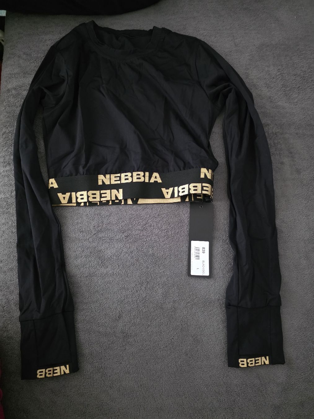 Tops: NEBBIA OBERTEIL LANGARM BLACK GOLD L – Neu und originalverpackt aus Reitnau von cuorematto01
