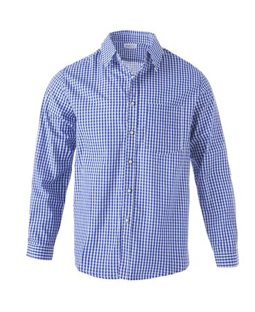 neues Oktoberfest Hemd blau/ karo  Gr. XXL