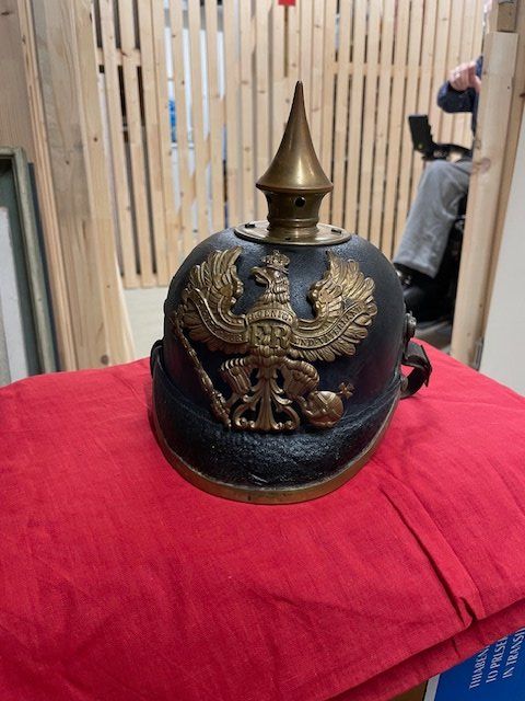Uniformi & Effetti personali: casque prussien Pickelhaute 1815 – Usato da Colombier NE venduto da Boy48