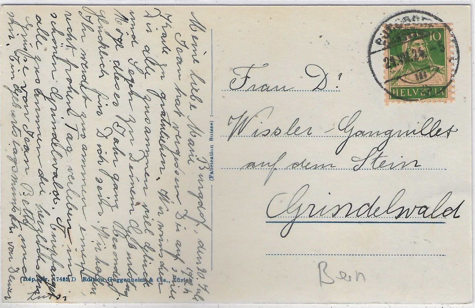 Cartoline postali: Burgdorf - Gesamtansicht – Usato da Ettingen venduto da Kartenplanet 1