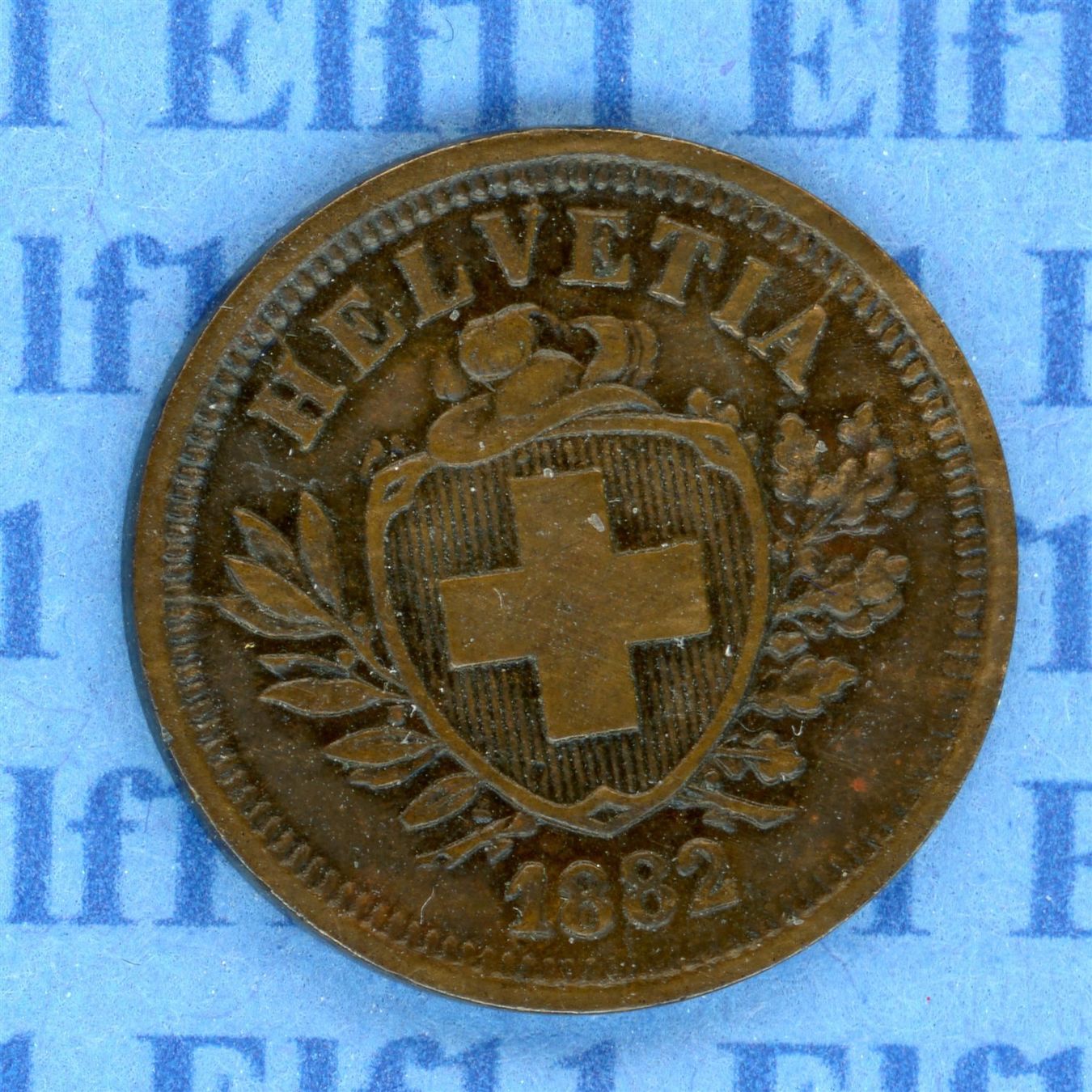 Tutti le monete: CHF___0.01 1882 -vz 1 Rappen – Usato da Widnau venduto da Elf11