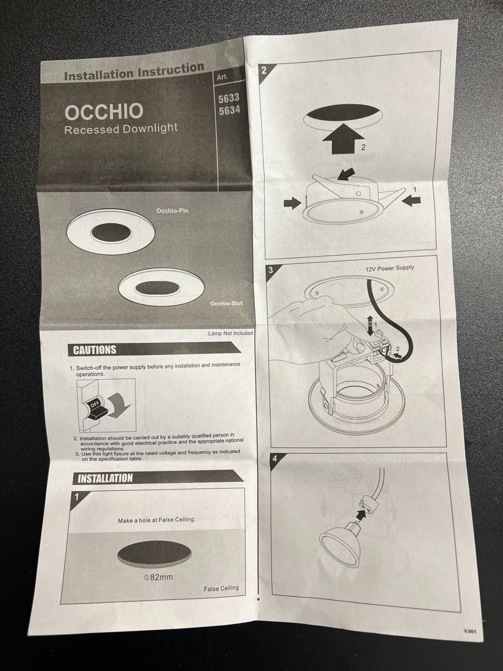 Occhio Lampade: OCCHIO SLOT BLACK – Nuovo e nell'imballaggio originale da Mägenwil venduto da BackInWhite 2
