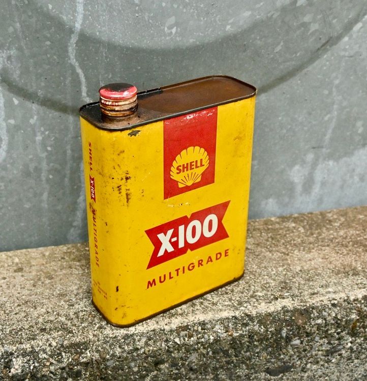 Vintage SHELL X-100 KANISTER Multigrade (Gebraucht) in Pfaffhausen für ...