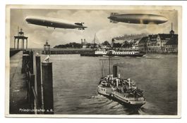 Friedrichshafen am Bodensee (D) Dampfschiff - Zeppelin 1937