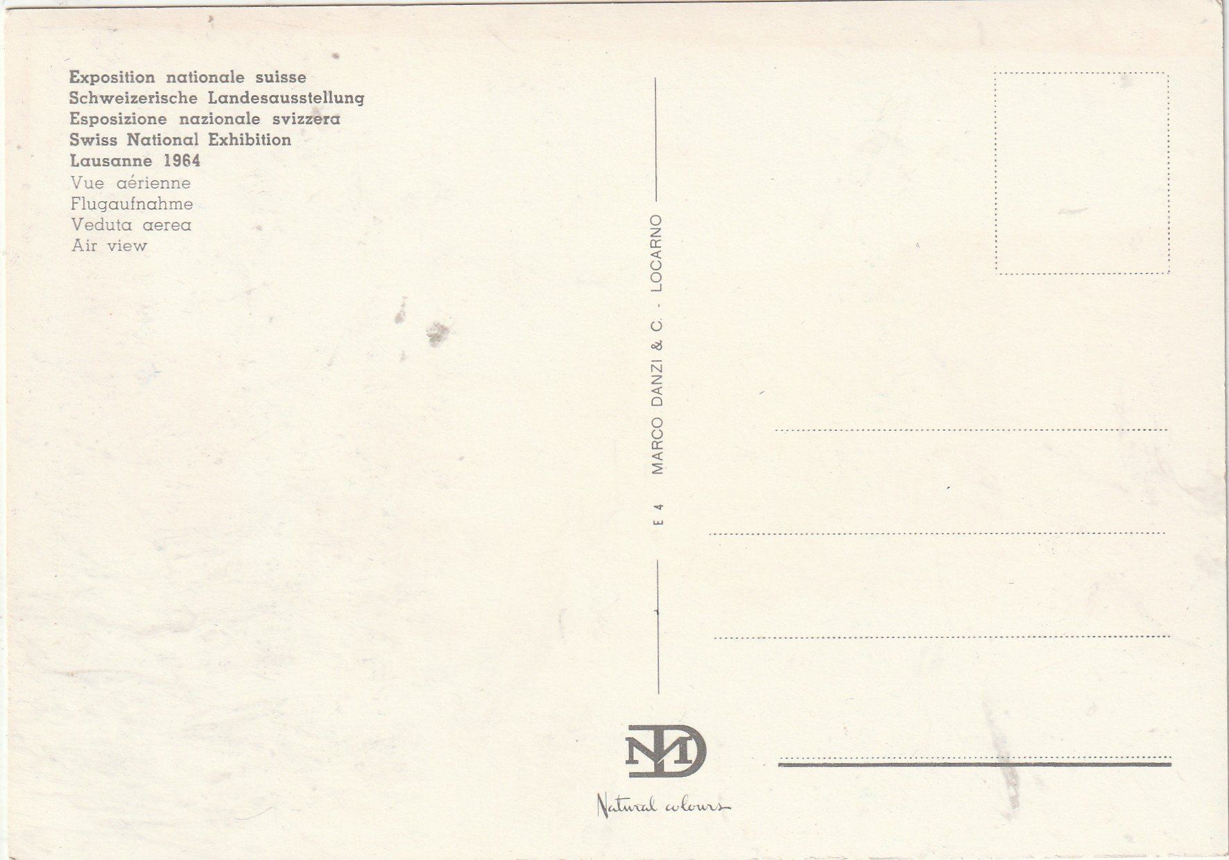 Cartoline postali: EXPO Lausanne 1964 – Usato da Lumbrein venduto da made02 1