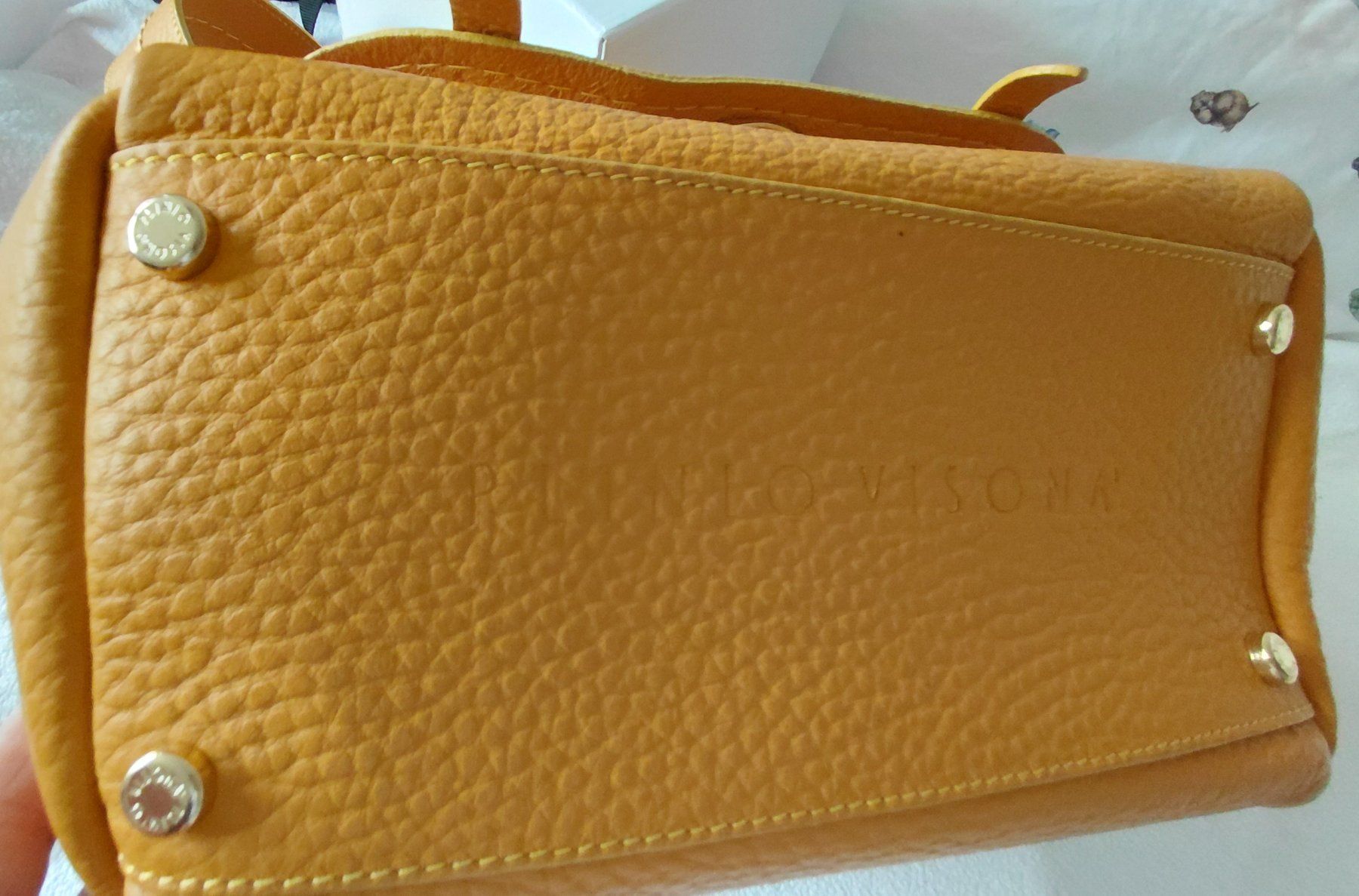Borse da donna: Plinio Visona Handtasche Leder Gelb Sommer – Usato da Zürich venduto da ewka 2