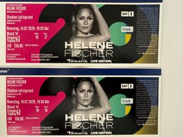 Helene Fischer Tickets Letzigrund 14.7.2026, 2x Sitzplatz
