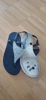 Schöne, schwarze Sandalen mit Strass, Grösse 38, Sommer