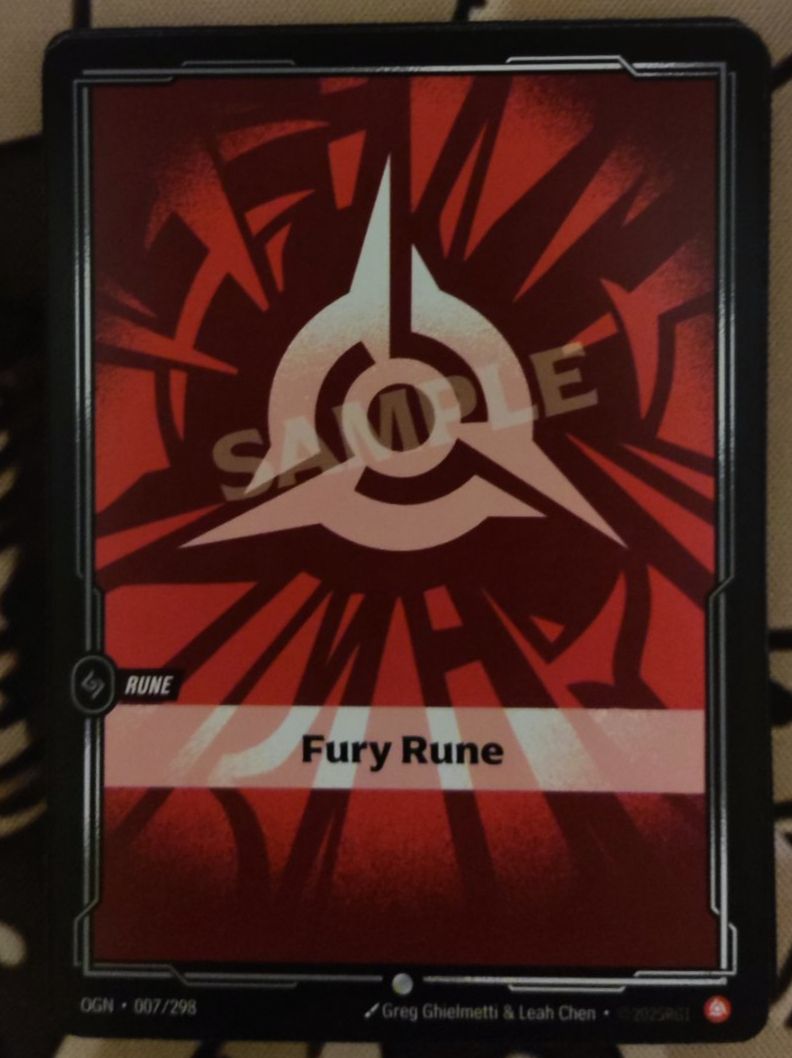 Carte collezionabili: Riftbound - Fury Rune x6 - Exclusive event Sample – Nuovo (secondo la descrizione) da Genève venduto da EMellau
