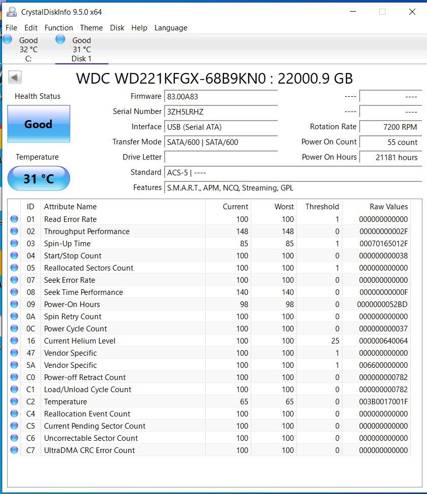 Western Digital Disques durs: WD Red Pro 22 Tb – D'occasion à Porrentruy par kousskouss3 1