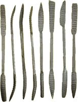 8x Raspelfeilen-Set Holz Specksteinfeile Specksteinfeilen