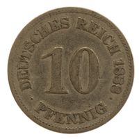 Deutschland Kaiserreich 10 Pfennig 1888 E