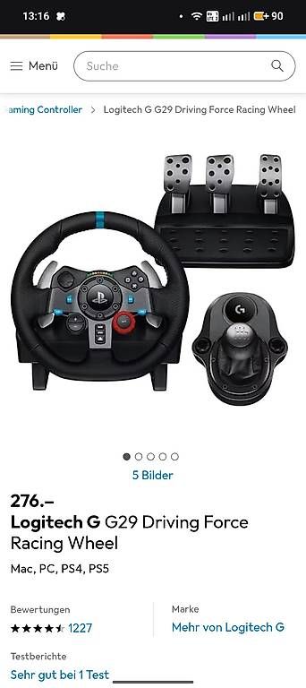 Console: Lenkrad Logitech PC mit Halterung  – Usato da Münchenstein venduto da Straus01 3
