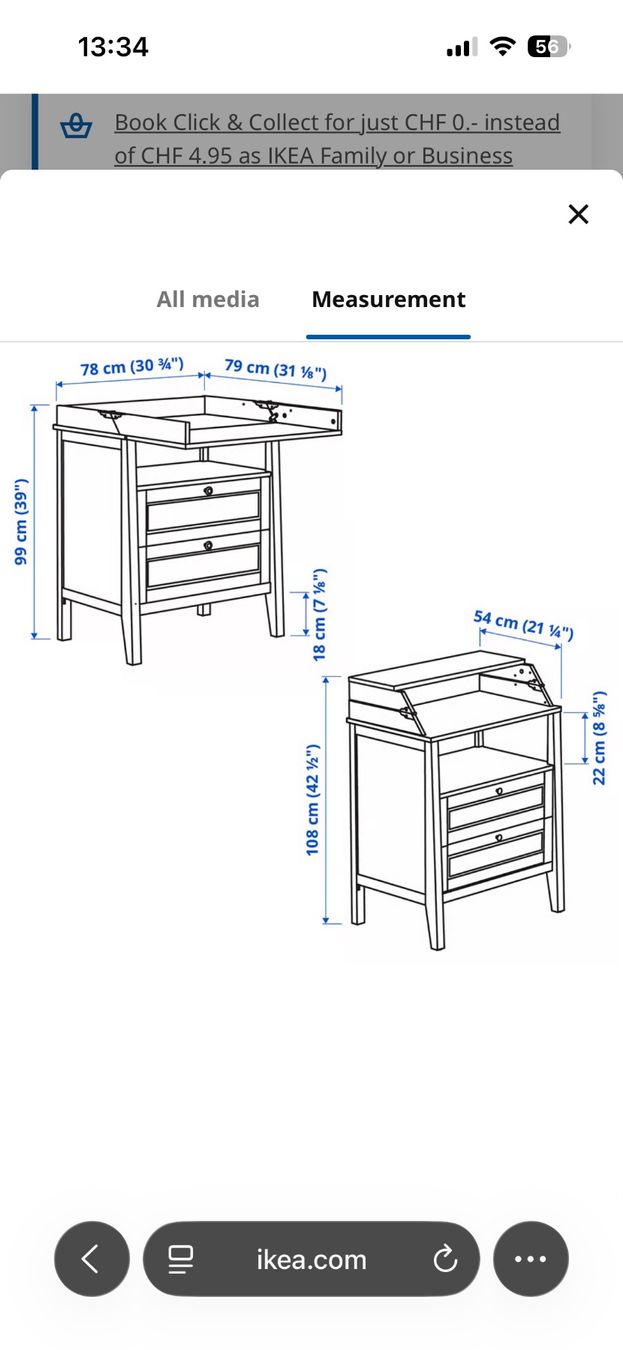 Ikea Fasciatoi & Accessori: Wickeltisch Sundvik IKEA – Usato da Zürich venduto da Stenqvist 4