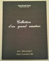 Collection d'un grand amateur -cat.Tajan