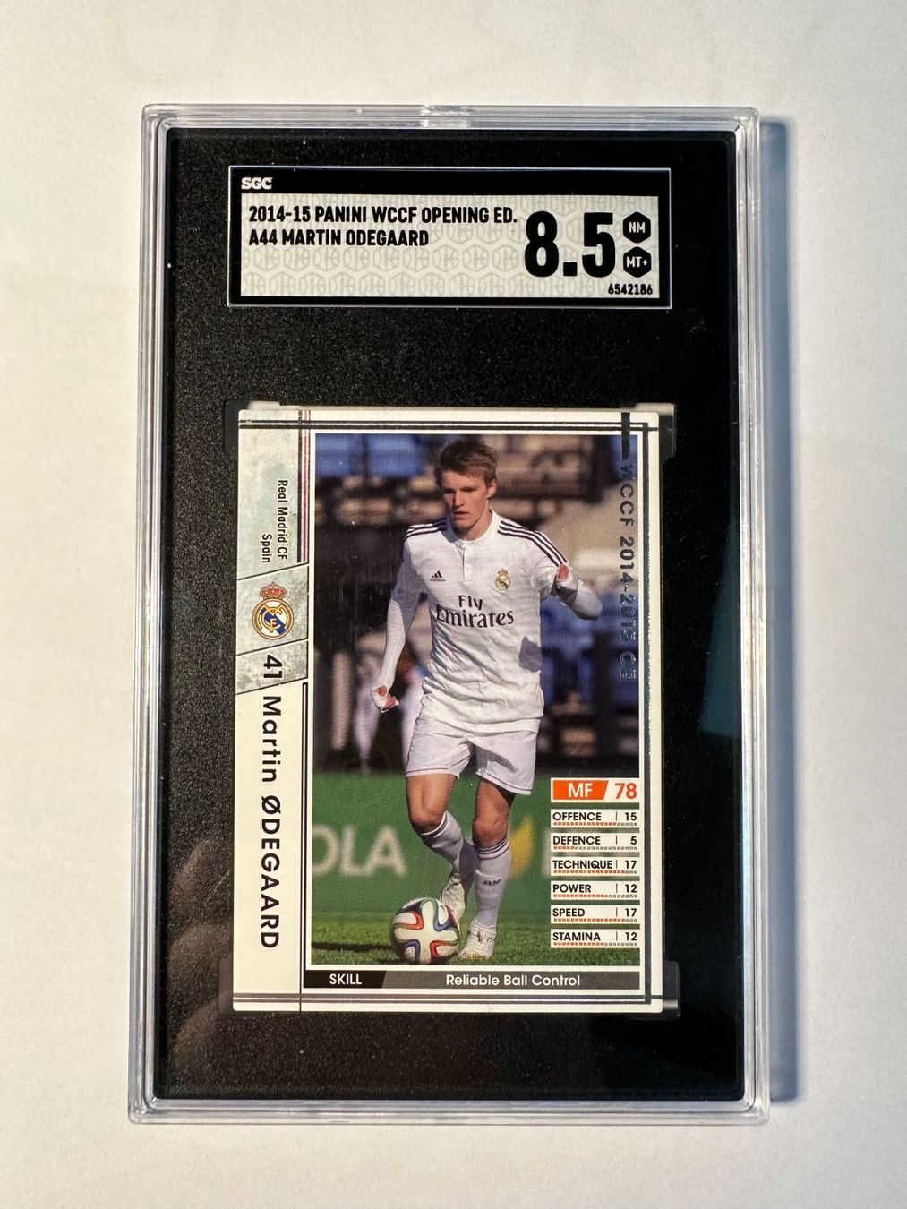 Panini Cartes à collectionner: Martin Odegaard Panini WCCF Opening 2014 Rookie SGC 8.5 – Neuf (Voir description) à Hagendorn par Pokecollectorch