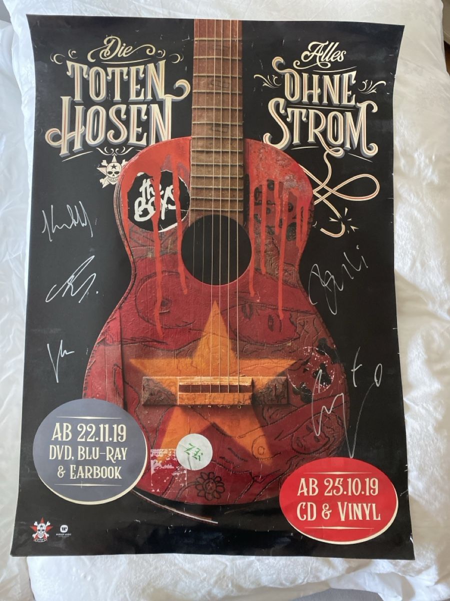 Autogramme: Poster tote Hosen mit Autogrammen  – Neu (gemäss Beschreibung) aus Zürich von
