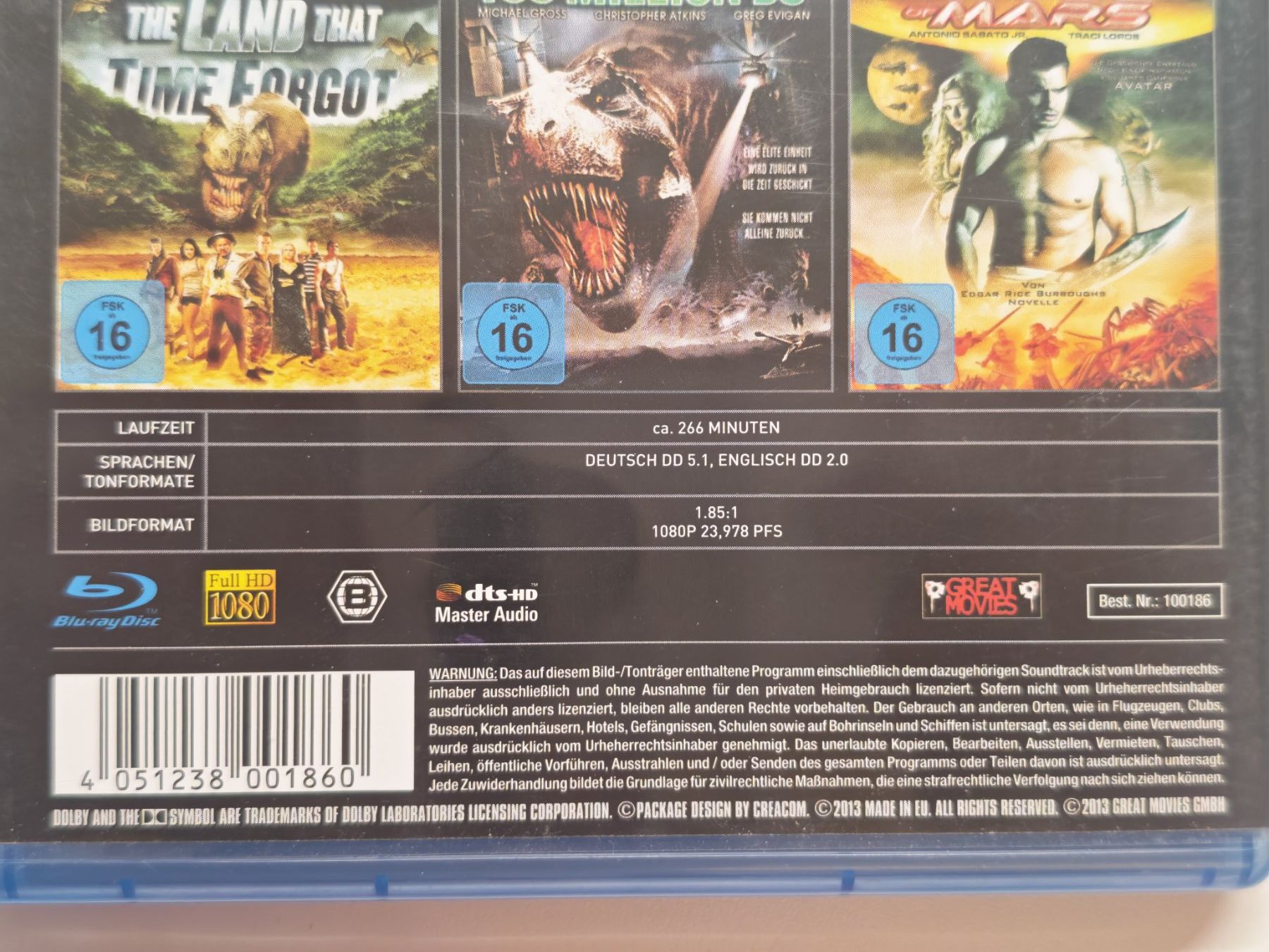 Tutti i DVDs: Dinosaurier Action - 3 Filme – Usato da Liestal venduto da Kratzilla 3
