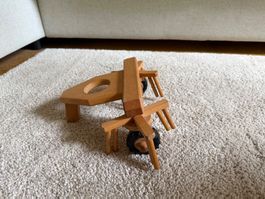 Holzspielzeug Anhänger Kreiselheuer Buche massiv