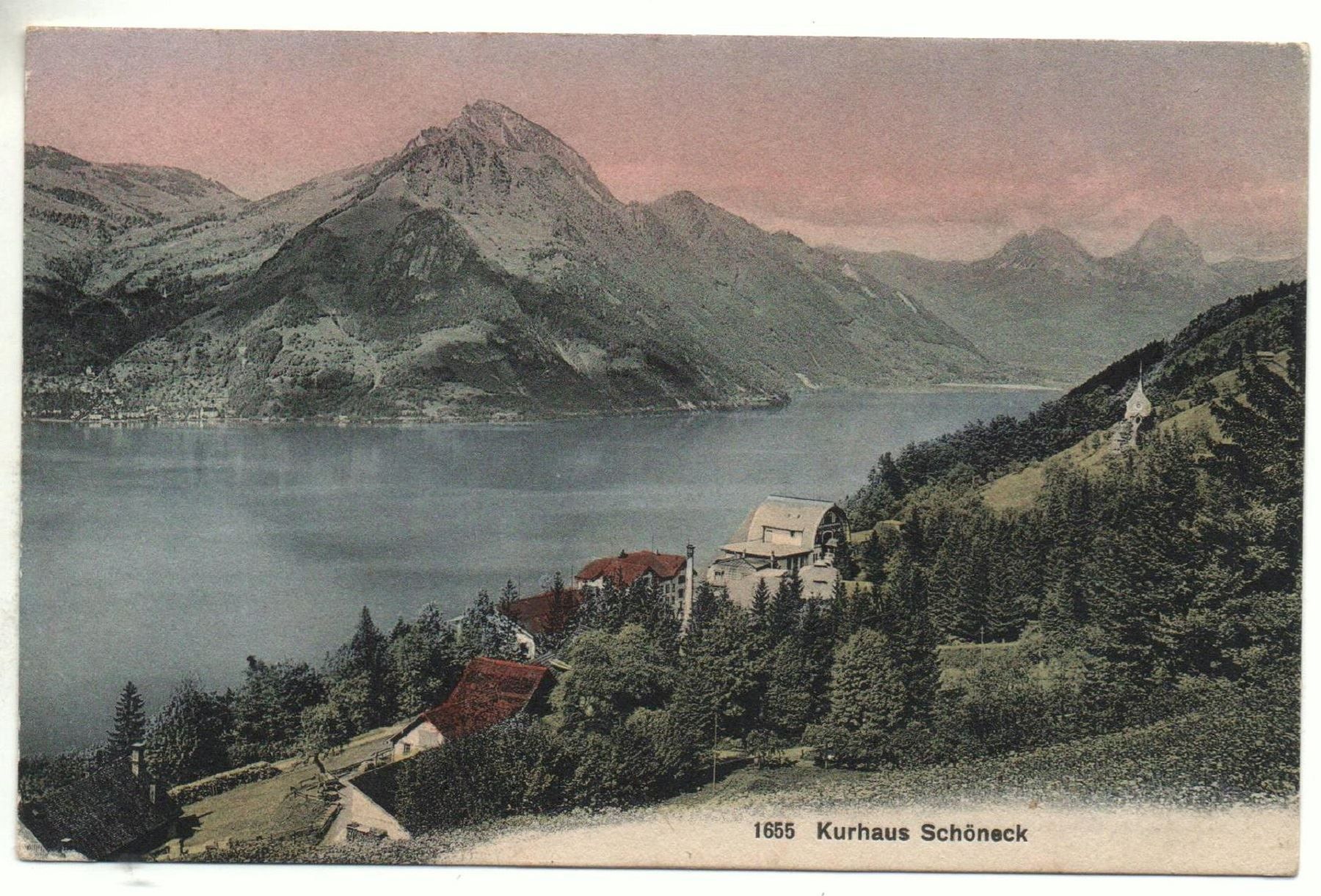 Ansichtskarten: BECKENRIED Kurhaus Schöneck – Gebraucht aus Jona von philajona
