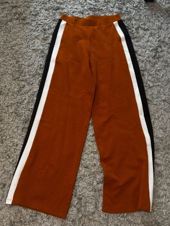 ZARA ORANGE STRIPE TROUSER SIZE M