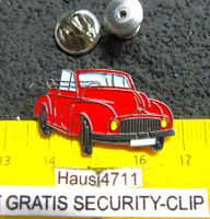 MORRIS MINOR CABRIO ROT GEPRÄGT AUTO PIN MIT SECURITY-CLIP