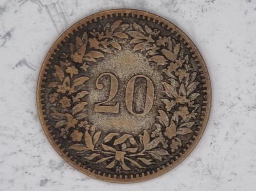 Tutti le monete: 20 rappen 1859 Super Erhaltung !!! – Usato da Bure venduto da chap981 1