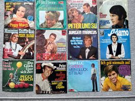 Vinyl Singles, ca. 1970er Jahre, 12 Stück