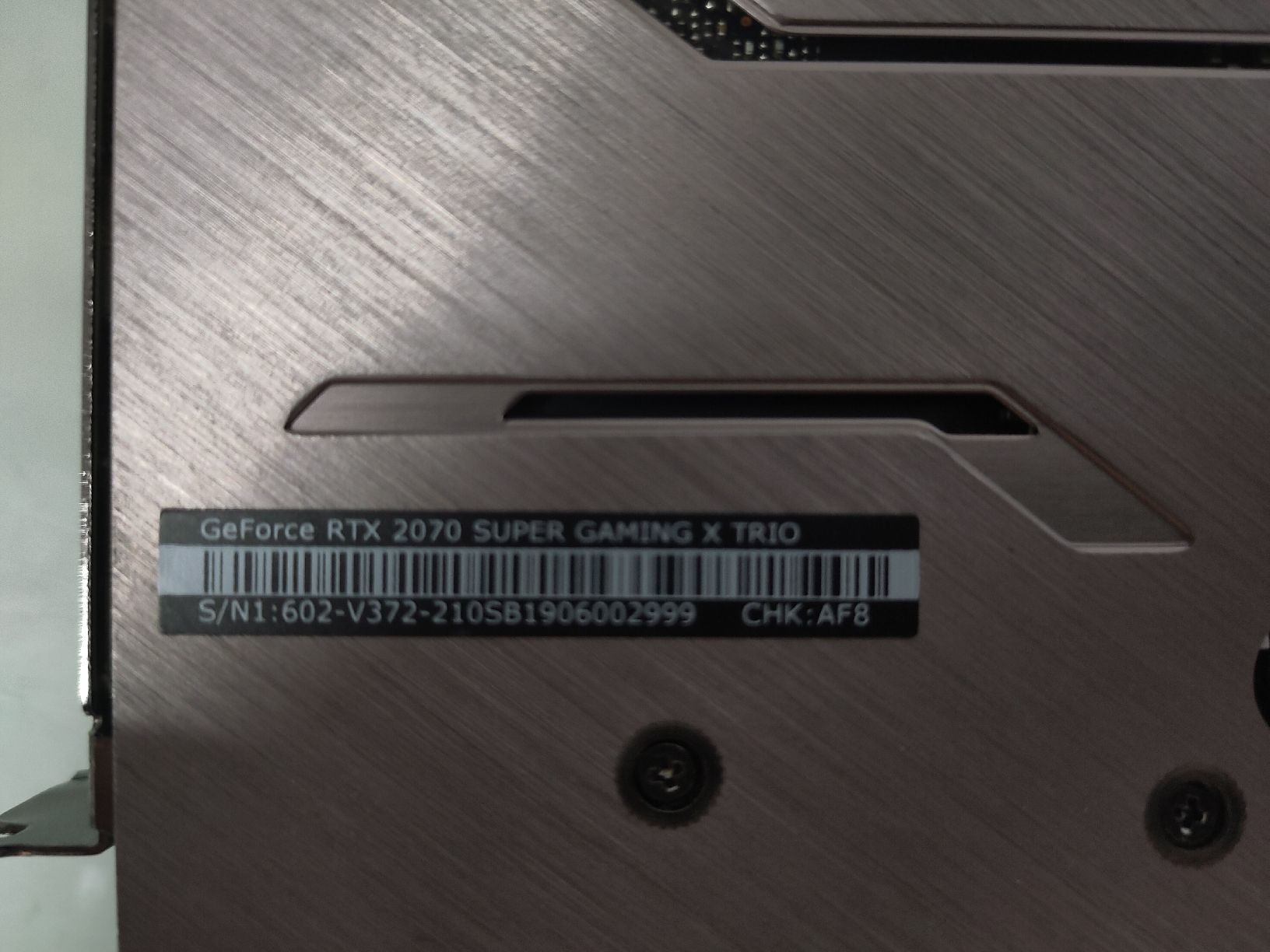 Nvidia Schede grafiche: RTX 2070Super Gaming X Trio – Difettoso da Sargans venduto da sve_hjs5 1